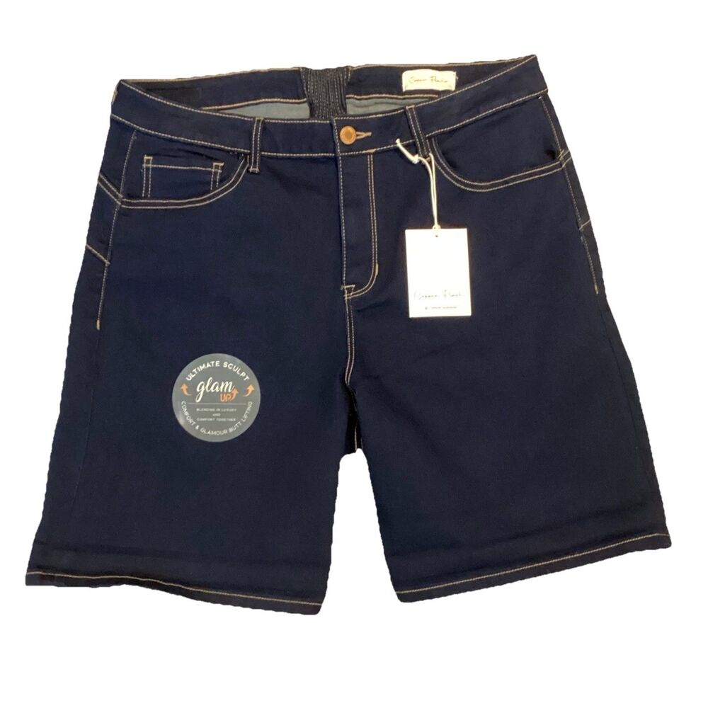 Copper Flash Women's high Rise Denim Shorts Size 18 W Plus size Stretchy Curvy